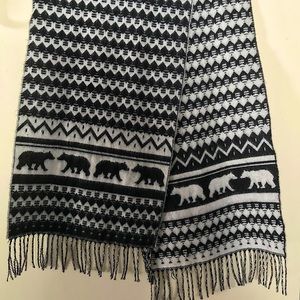 Black & White Cashmere Scarf